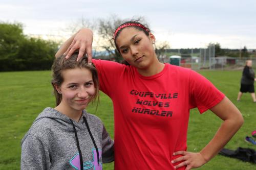 Hurlburt and Stone share a moment ...