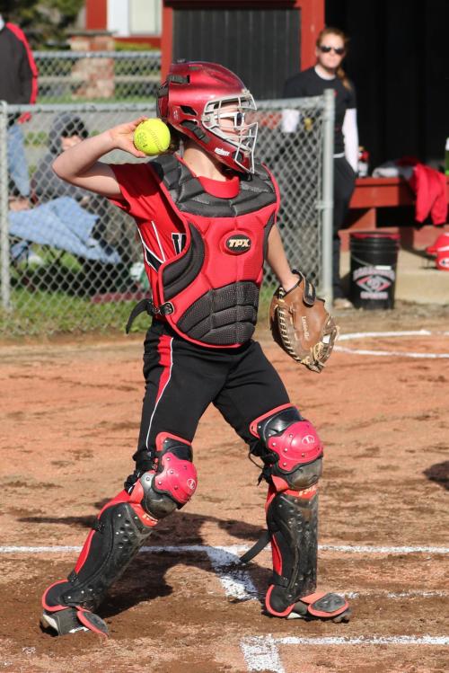 Lauren Rose was electric Friday, knocking in four runs to spark the Wolves to their first win of the season. (John Fisken photo)