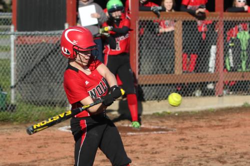 Lauren Rose swings away. (John Fisken photo)