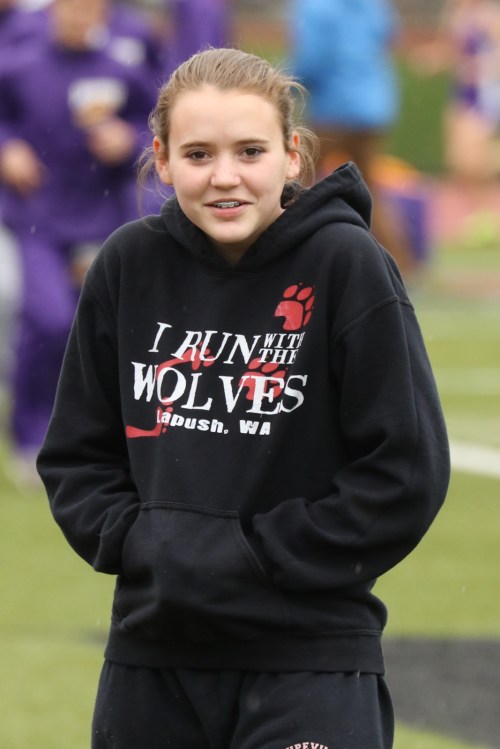 Abby Parker has had enough. "It's cold and it's wet and we should all go home and get some hot chocolate!!"