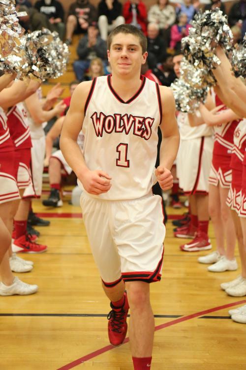 Hard-charging Wolf junior Wiley Hesselgrave was tabbed as a First Team All-League player. (John Fisken photos)