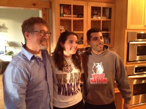 Ayla Muller with coaches Scott Rosenkranz (left) and Sean LeVine. (Kali Barrio photos)