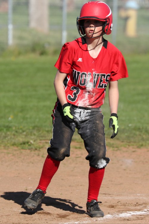 It's not really a game until the ever-scrappy Jae LeVine gets half the infield on her jersey.
