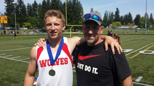 Dalton Martin and the man who taught him everything he knows, dad Bob.