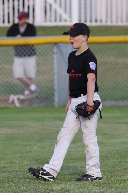 "Yeah, you ain't hittin' that one, son! There's a seat on the bench waitin' for your butt!!"