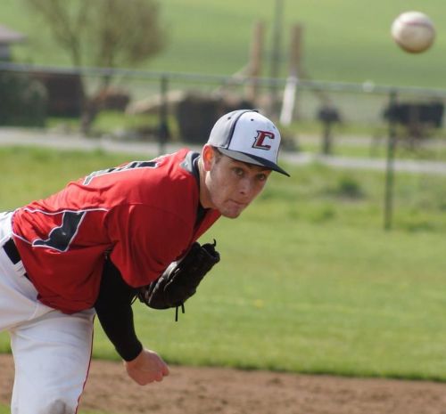 Aaron Curtin brings the heat. (Shelli Trumbull photo)