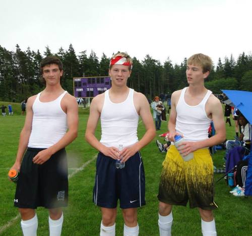 CHS stars (l to r) Tanner Kircher, Zane Bundy and Connor McCormick bring the gun show to town. (Wendy McCormick photo)