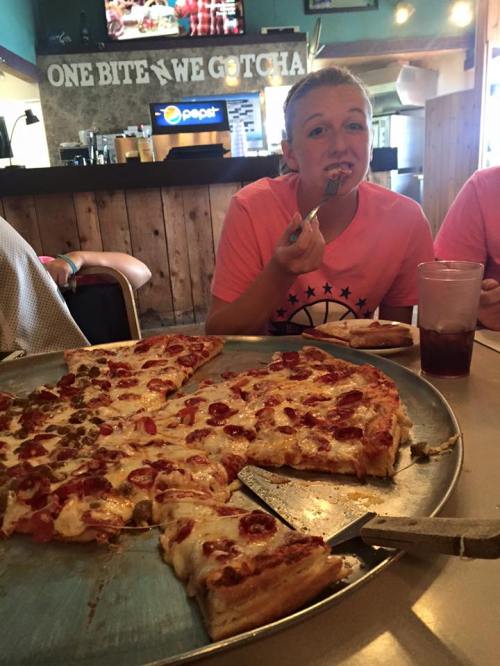 Lauren Grove fears no pizza.