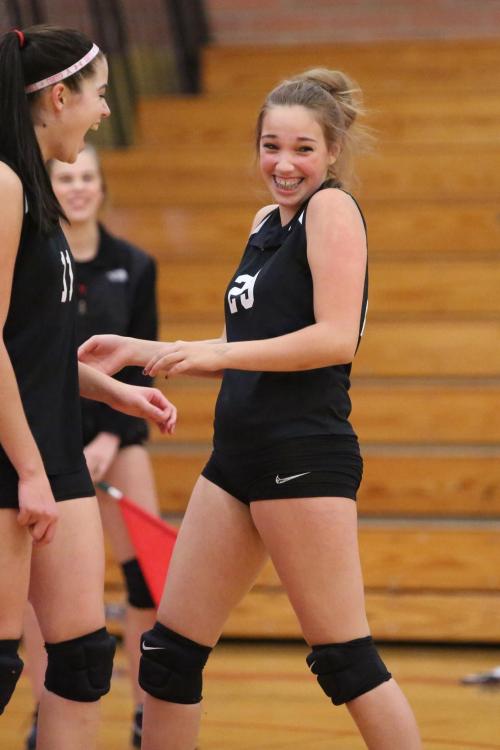 LaRue enjoys her time on the volleyball court.