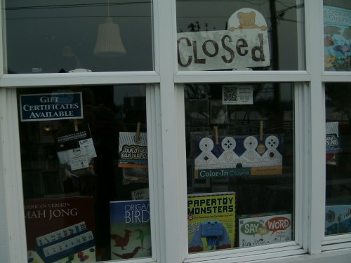 A peek through the window gives a hint of the many treasures to be found inside.