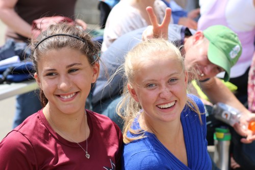 CHS soccer/tennis star Mckenzie Meyer is happy, cause her little bro' is in the next photo. 