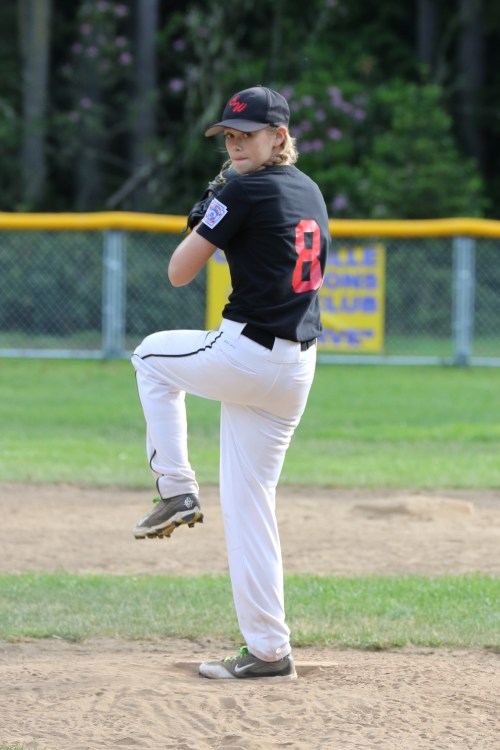 Chelsea Prescott flings heat. (John Fisken photo)