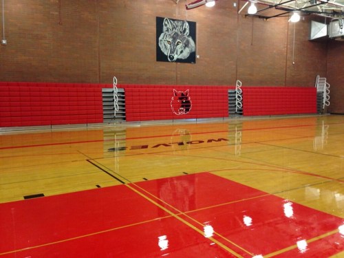 Presto, the CHS gym looks so new and fresh. (Scott Losey photos)