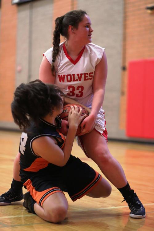 Do not trifle with Sarah Wright (33) when she has her hands on a rebound. It will not end well for you.