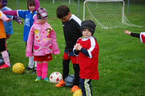 Central Whidbey Soccer Club participants learn the game early.