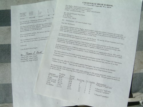 This 2000 letter from Tom Roehl to the Everett Herald backs (David Svien photo)