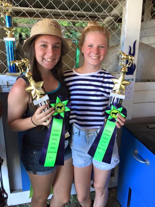 Ashley Menges (left) and Ally Roberts bask in the glow of their awesomeness. (Jennifer Menges photo)