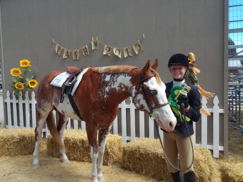 Roberts and her trusty steed. (Jennifer Roberts photo)