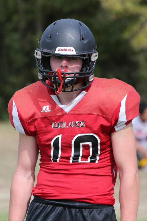 Wiley Hesselgrave just wants to hit someone. Anyone. (John Fisken photos)