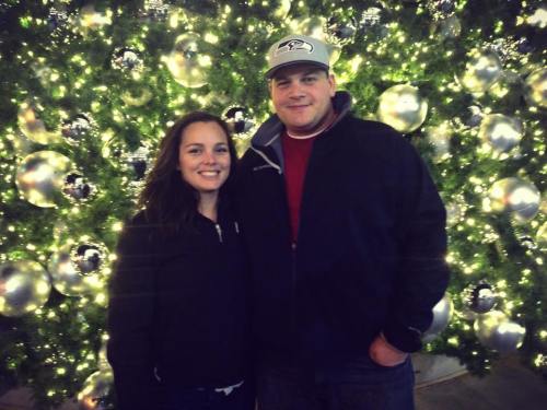 Joe Kelley, seen here with wife Lindsey, recorded 142 tackles during his senior season. (Photo poached from Lindsey Kelley)