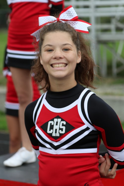 Wolf cheerleaders like Natasha Estes never lost their pep.