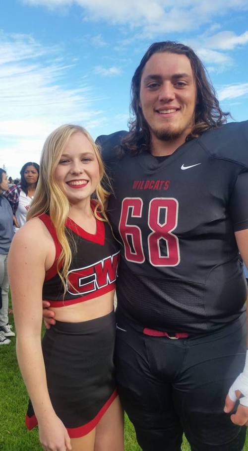 Nick "The Big Hurt" Streubel, college football sensation. (Nanette Streubel photo)