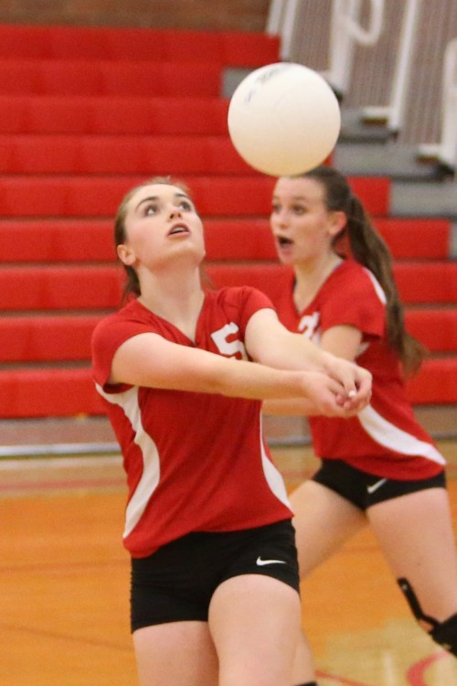 Maddy Hilkey (?) and Ashley Menges (JOhn Fisken photo)