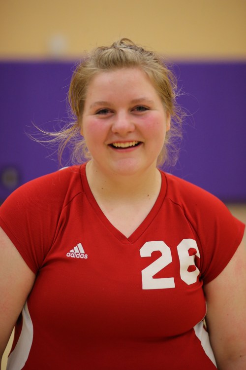 Wolf freshman Nicole Lester had a perfect serving set Tuesday. (John Fisken photo)