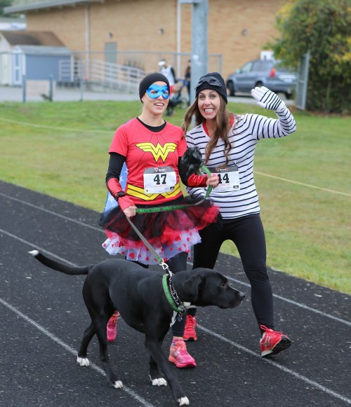 "Take me out for a walk, they said. Didn't say nothing 'bout no costumes..."