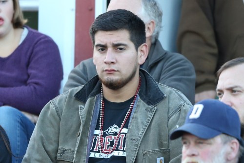 The look on former Wolf lineman OScar Liquidano's face just about sums it all up. (John Fisken photo)