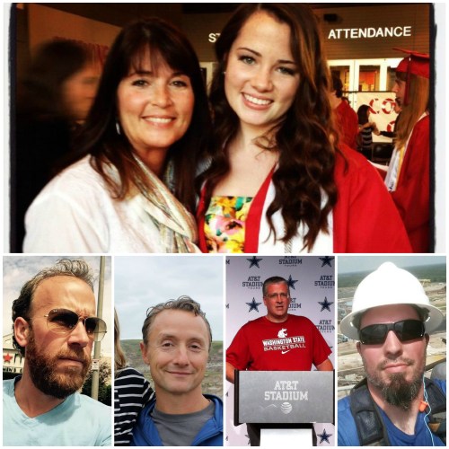 Katie Smith (top, right) with mom DeeAnna