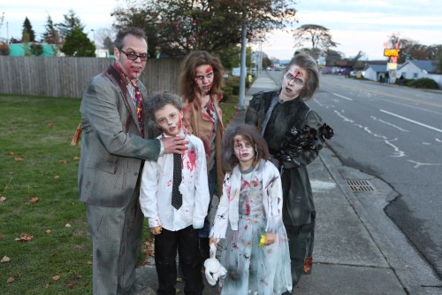 The family that eats (brains) together, stays together.