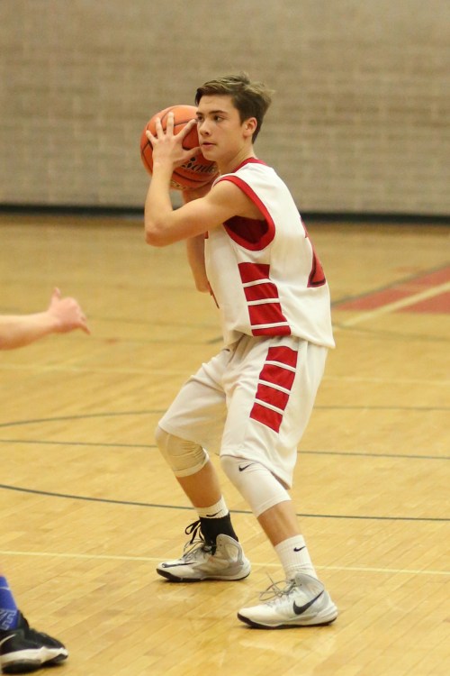 Cameron Toomey-Stout, the only one of 39 Wolf hoops players not to be present on head shot day.