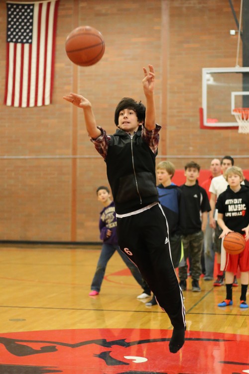 Friday night Matthew Kelley was shooting half-court shots at the CHS basketball game. Saturday, he was helping his soccer squad pull out a big win. (John Fisken photo)