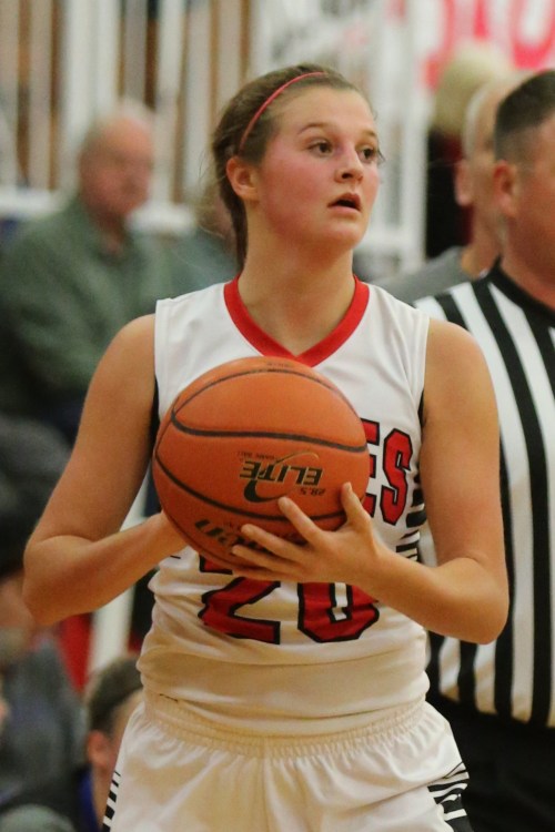 Freshman Lindsey Roberts scored six of her career-high nine points in the fourth Monday. (John Fisken photos)
