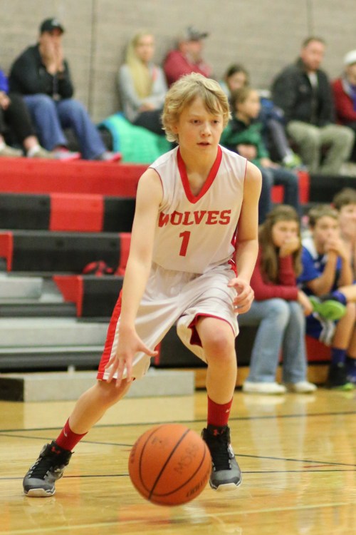Daniel Olson and Coupeville's 7th grade SWISH squad are 3-0 after a win Saturday. (John Fisken photo)