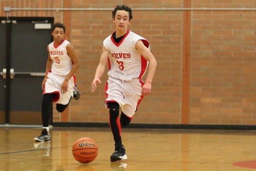 Jered Brown went off for a team-high 13 in the 8th grade game.