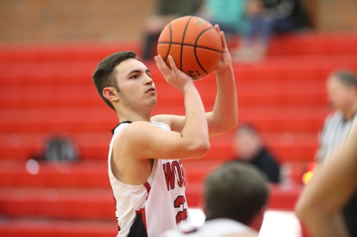 JJ Johnson drilled three treys Saturday as Coupeville won a thriller. (John Fisken photo)