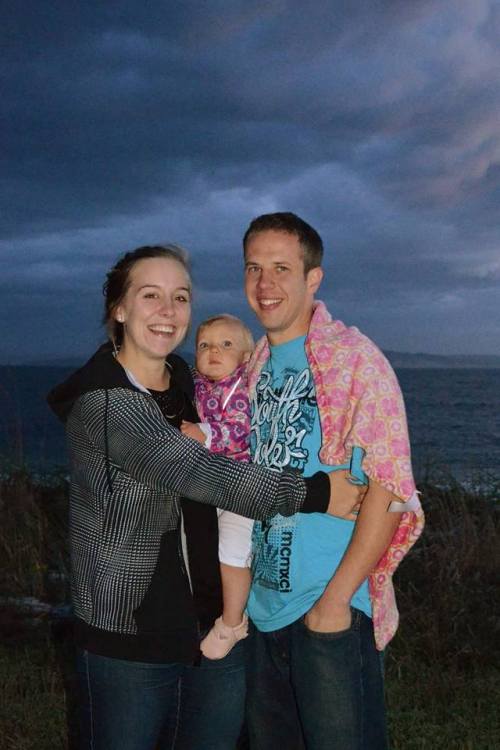 Allen Black, former CHS softball star Mandi Murdy and their adorable daughter, who is going to be the family's biggest star.