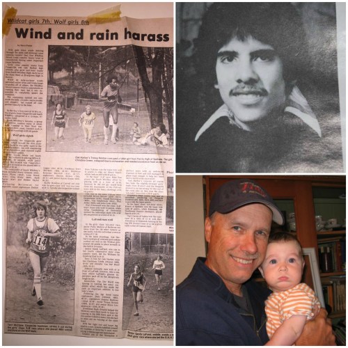 The 1981 CHS cross country squad braved the weather to make history, and now join Jeff Fielding (top) and Pastor Cliff Horr in the Hall o' Fame. (Photos courtesy Kerry Rosenkranz and Pat Kelley)