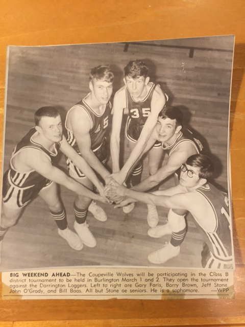 The starting five from '67-68. (PHotos courtesy Jeff Stone)