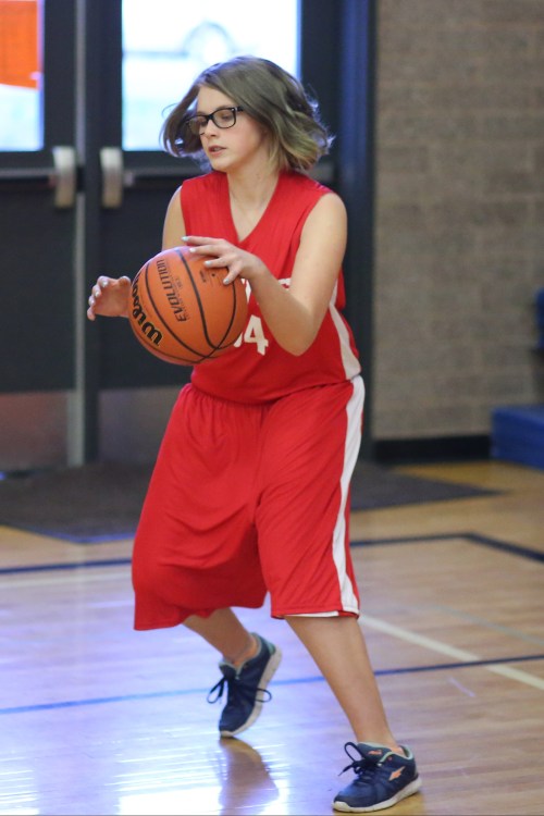 A Wolf works on her dribbling skills in the early days of practice. (John Fisken photos)