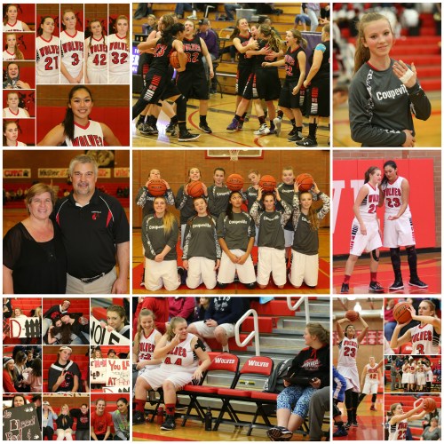 The first CHS girls' hoops team to go to state in a decade. (John Fisken and Sylvia Hurlburt photos)