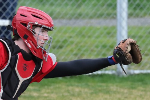 Senior catcher Cole Payne knocked in five runs, including the game winner.
