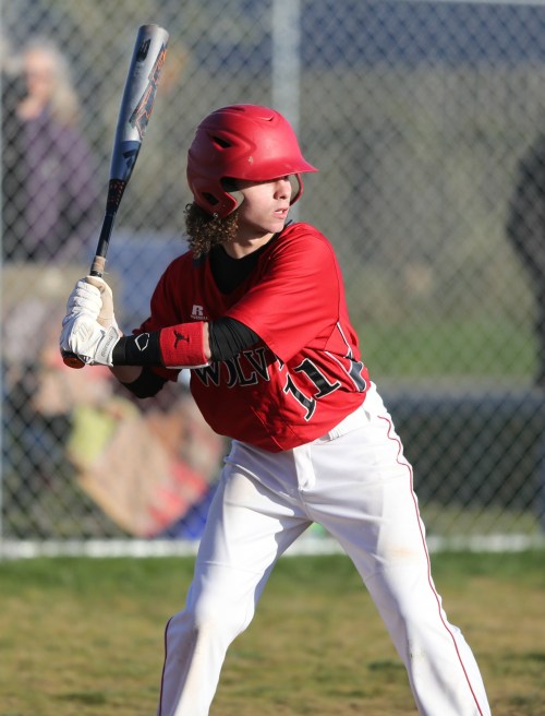 Ty Eck scored the game's 25th and final run Wednesday. (Sylvia Hurlburt photo)