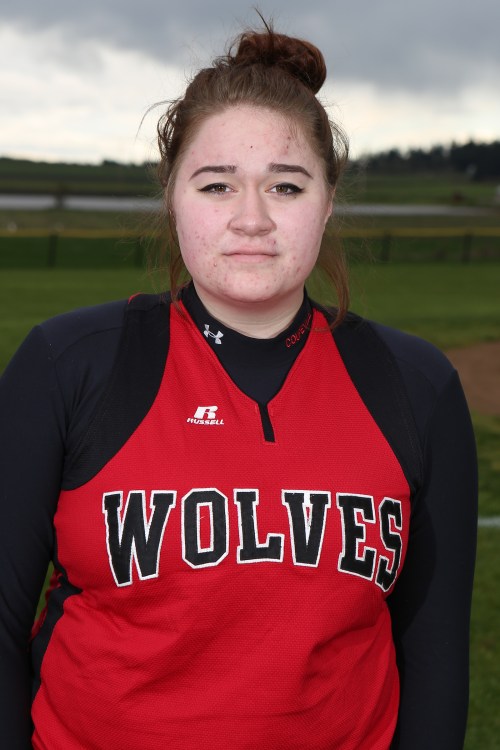 Melissa Otto made her varsity debut Saturday, as the Wolves rolled to an 11-1 win. (John Fisken photo)