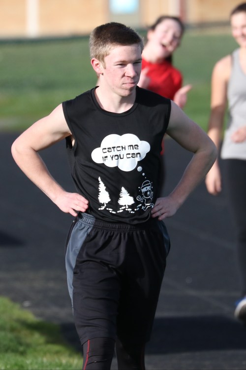 Sophomore Jacob Smith is one of the key returning runners for the Wolves.