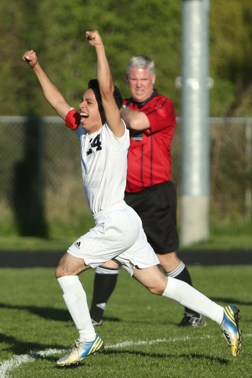 When he's not raining down goal on the soccer pitch, Andre Avila is raining down new beats. (John Fisken photo)