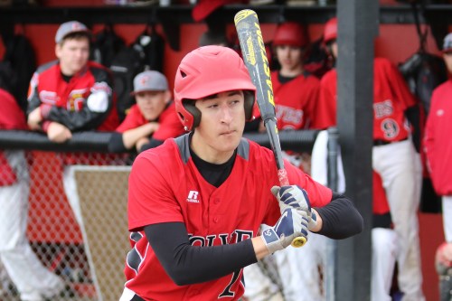 "Yeah, I don't think so..." Clay Reilly can't be fooled by your weak change-up.