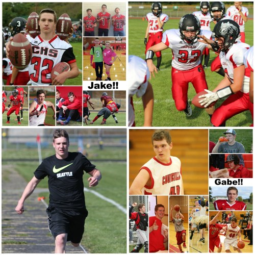 Birthday buddies Jacob Martin (left) and Gabe Wynn. (John Fisken and Shelli Trumbull photos)